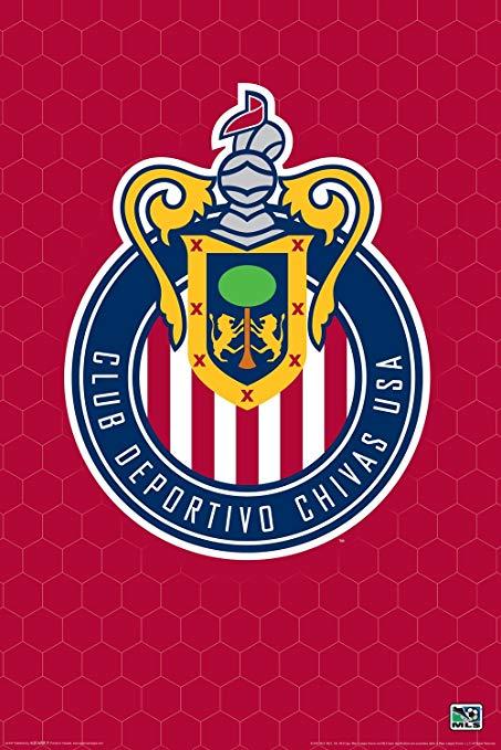 Chivas Logo - Club Deportivo Chivas USA Logo Major League Soccer MLS Team Sports Fan  Poster Print 24x36