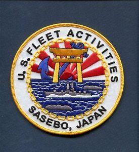 Sasebo Logo - Details about US FLEET ACTIVITIES SASEBO JAPAN US Navy Ship Base Squadron  Cruise Jacket Patch