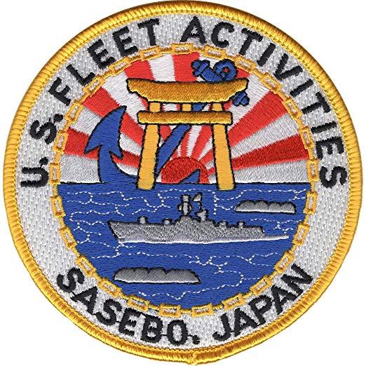 Sasebo Logo - US Naval Fleet Activities Sasebo, Japan Patch: Clothing