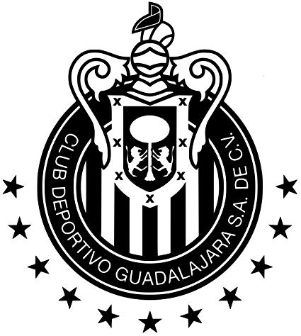 Chivas Logo - Club Chivas Del Guadalajara Decal Calcomania Blanco 9'' Largo X 10'' De Alto