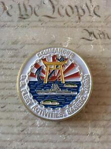 Sasebo Logo - Details about US Fleet Activities Commander Sasebo Japan Challenge Coin