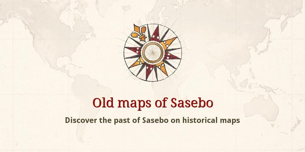 Sasebo Logo - Old maps of Sasebo