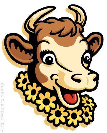 Borden Logo - Borden's Elsie | How Logo Can You Go | Cow logo, Cow, Cartoon cow