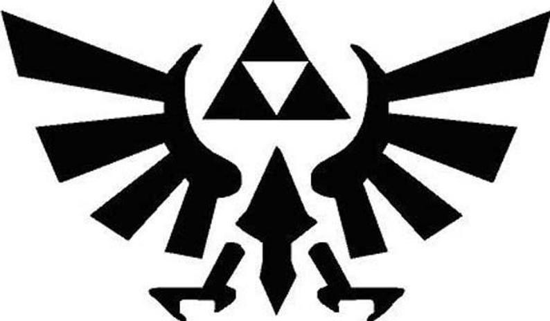 Zelda Logo - Legend of Zelda Logo Vinyl Decal Cars, Glass, Laptops, Sticker, Mirrors, etc