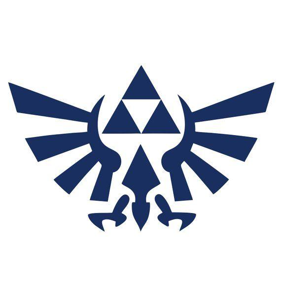 Zelda Logo - The Legend of Zelda Breath of the Wild decal - Triforce Decal Bird ...