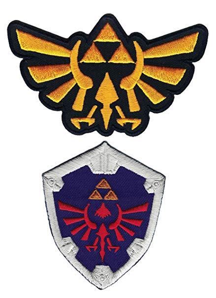 Zelda Logo - Amazon.com : Set of Zelda Logo Hyrule's Royal Crest Gold