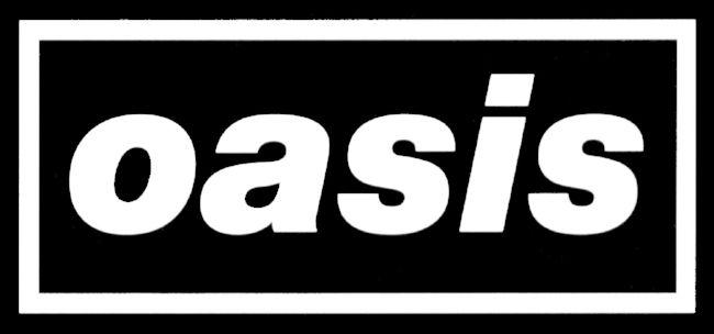 Black AMD White Band Logo - O1 — Oasis — BandLogoJukeBox