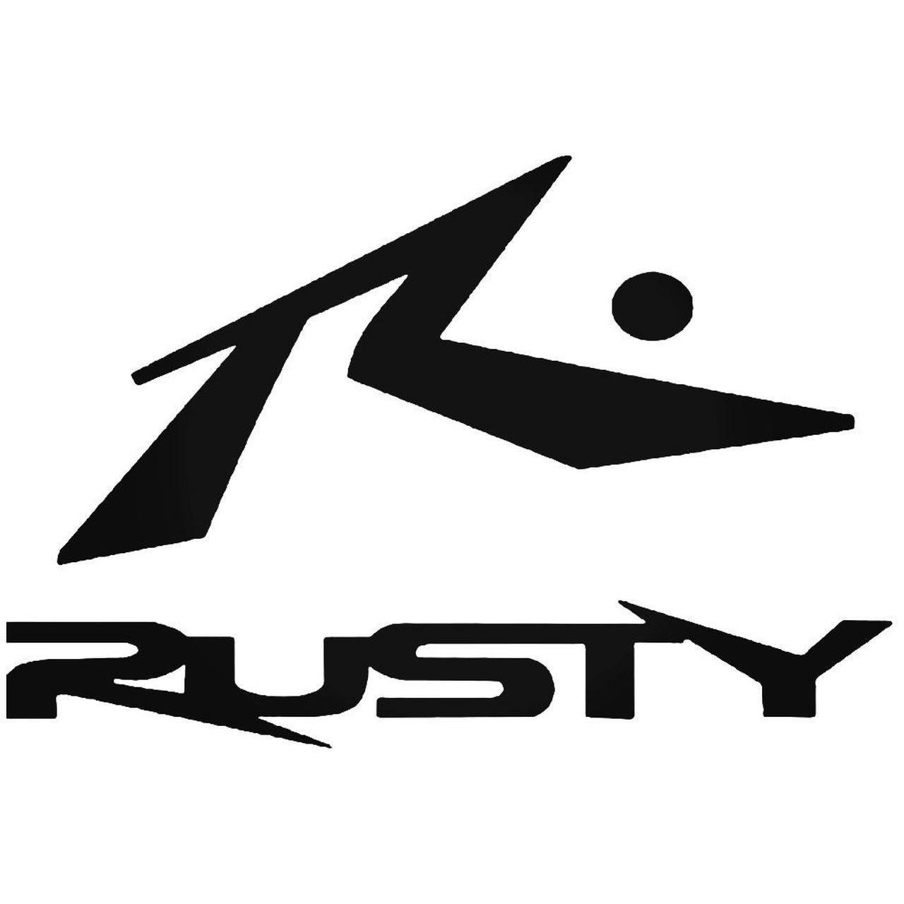 Rusty Logo - Rusty Logo 1 Vinyl Decal Sticker