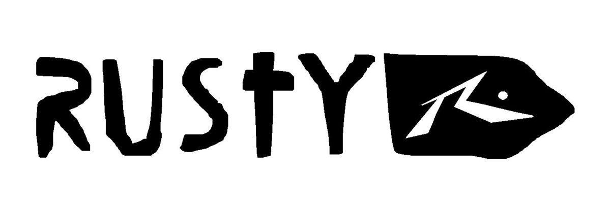 Rusty Logo - Rusty Surboards Vinyl Decal Surfing Logo Car Window Laptop Surfboard Sticker