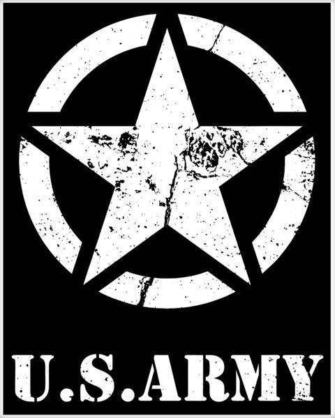 ARMT Logo - US Army Vintage Logo Poster