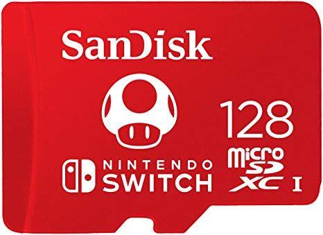 Scandisk Logo - SanDisk 128GB MicroSDXC UHS-I Card for Nintendo Switch - SDSQXAO-128G-GNCZN