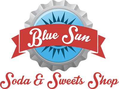 Sodas Logo - Craft Sodas. Minnesota's Largest Soda Selection. Blue Sun Soda Shop
