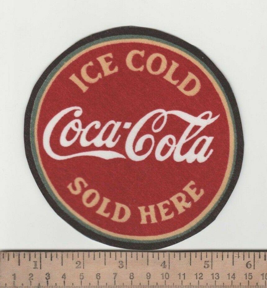 Sodas Logo - Coca Cola Coke logo drink soda craft no sew cotton Fabric Iron-On ...