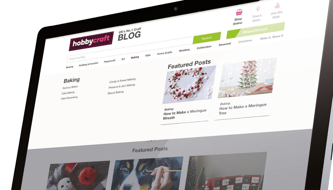 Hobbycraft Logo - Hobbycraft. Improving the blog user experience - Halo Design Associates