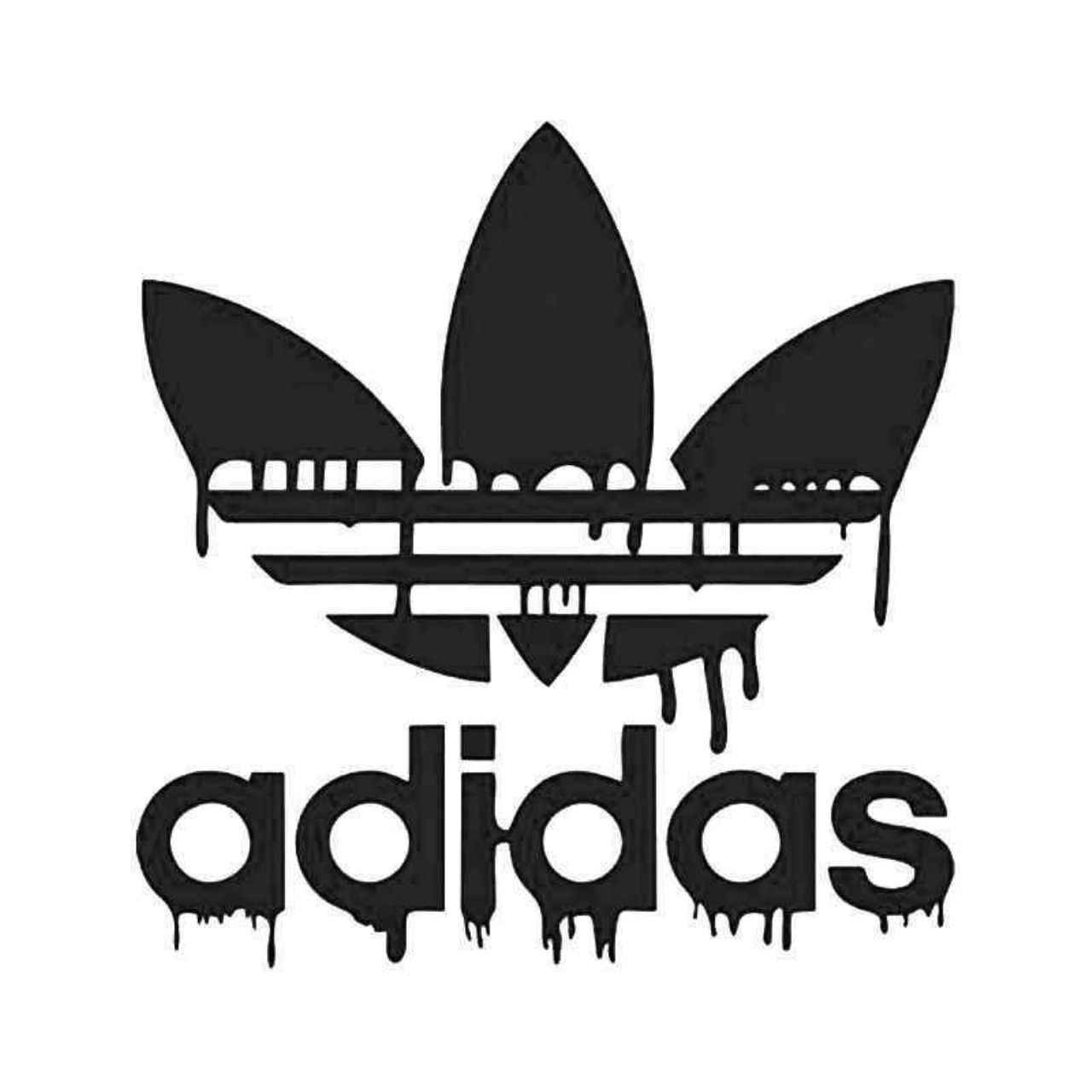 Addidas Logo - Adidas Dripping Blood Logo Sticker