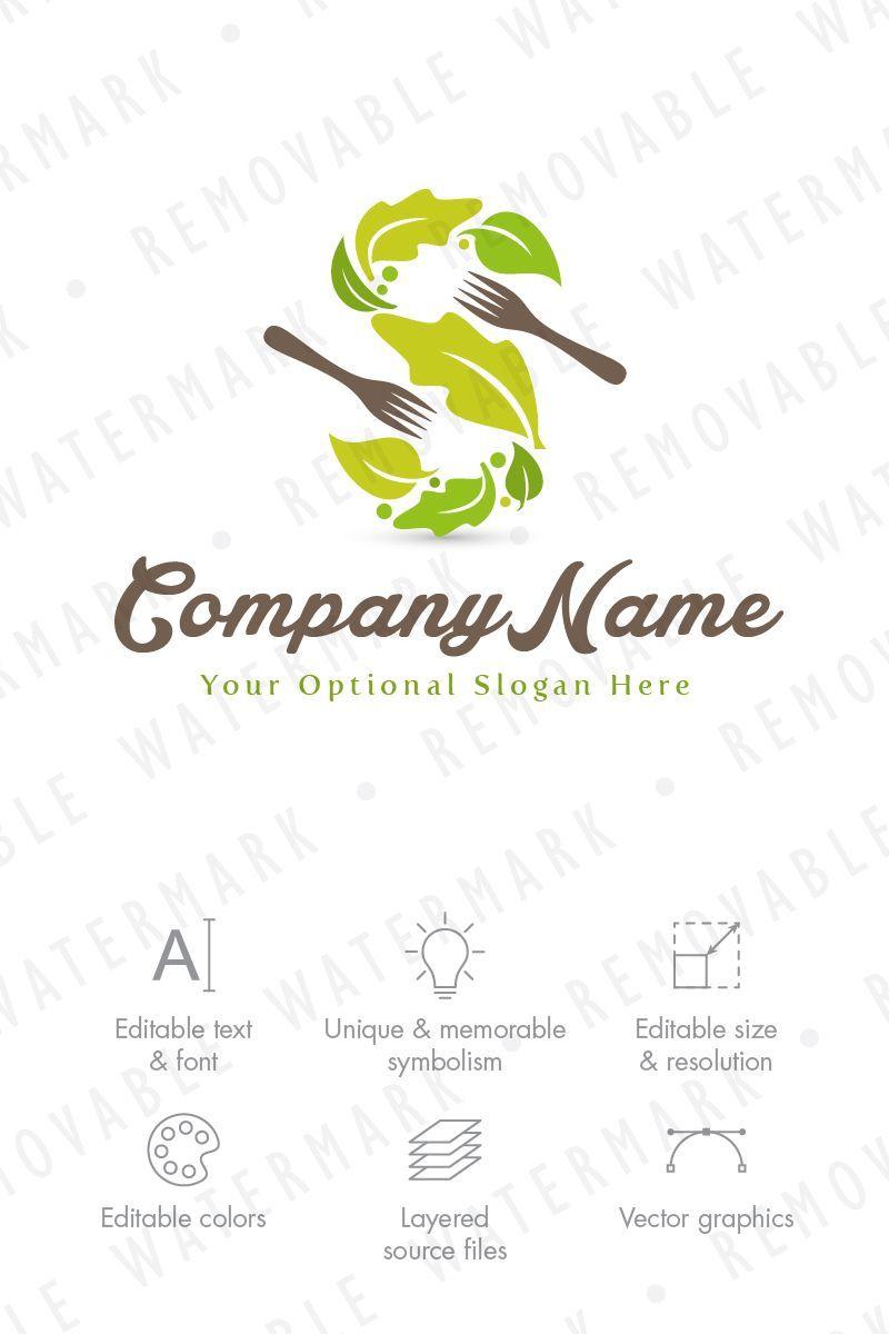 Chopped Logo - S Chopped Salad & Forks Logo Template | Professional Business Logos ...