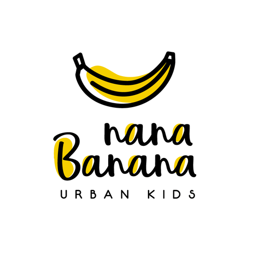 Banana Logo - Nana Banana - Logo Marca de Ropa Infantil 