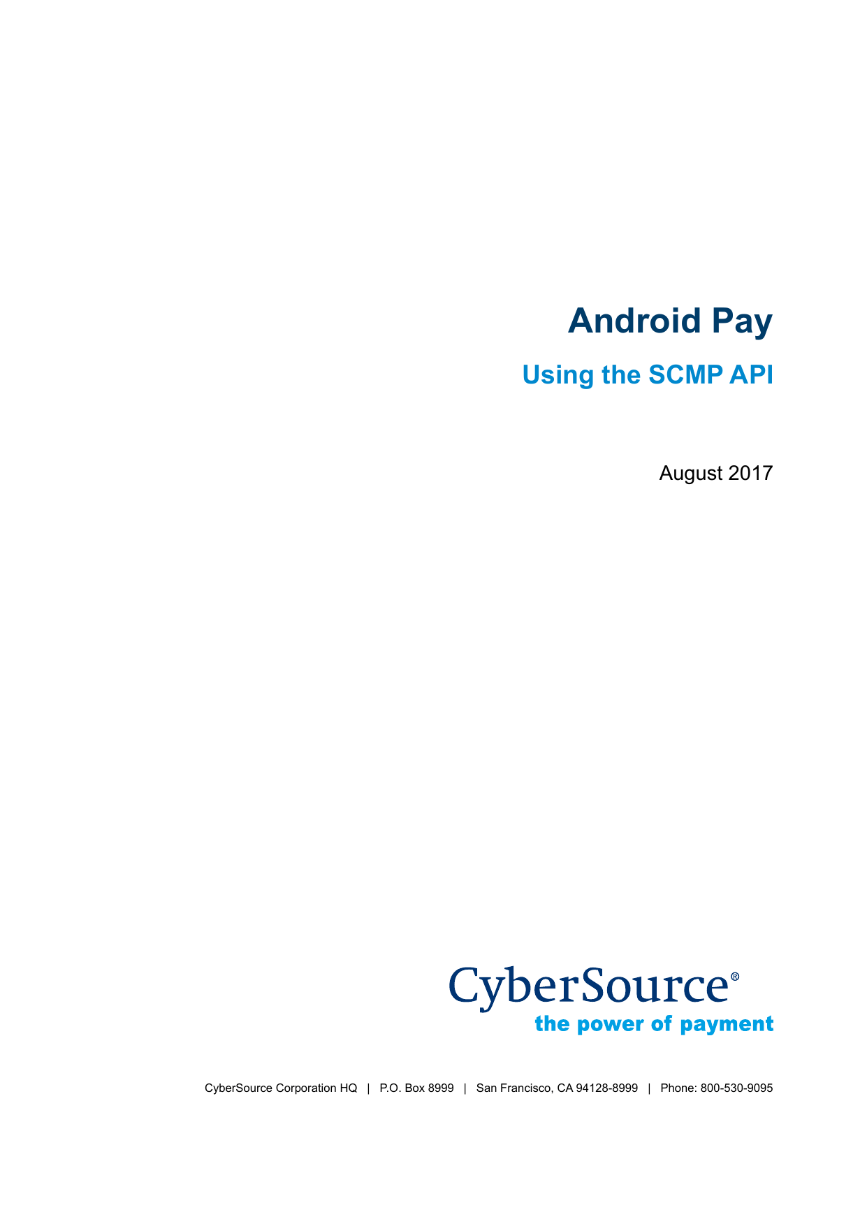 CyberSource Logo - Android Pay - CyberSource | manualzz.com