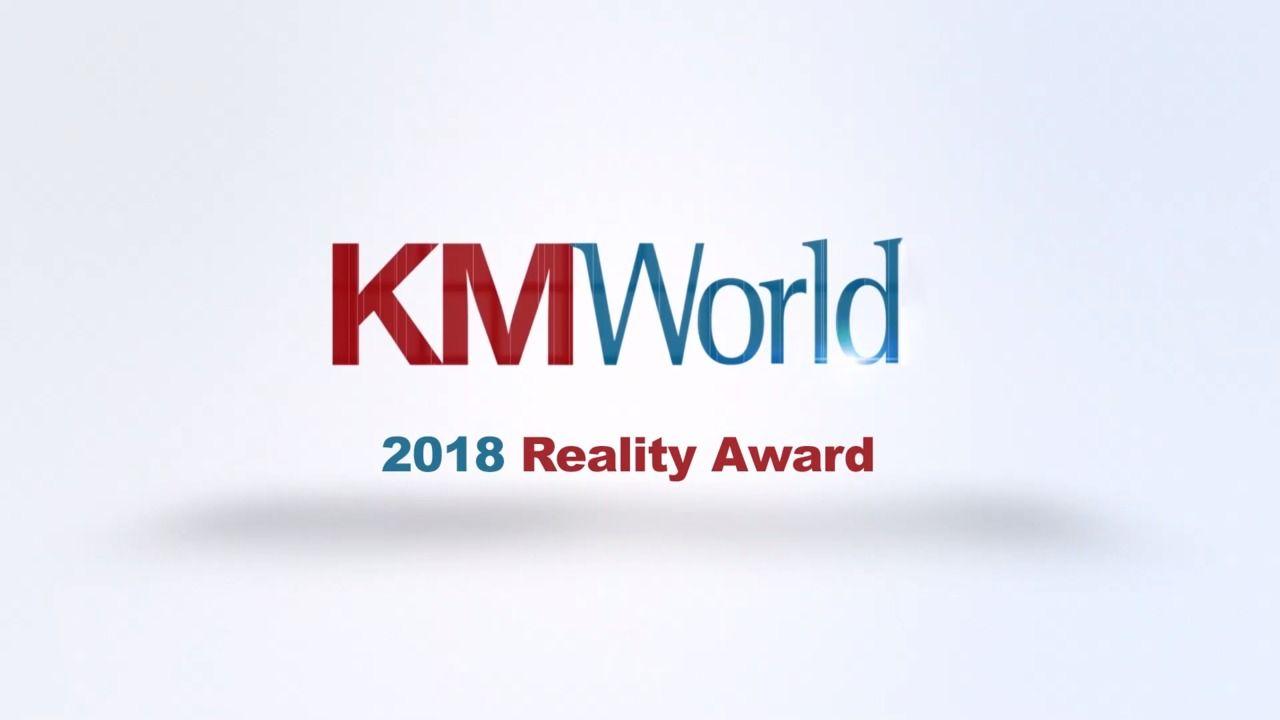 KMWorld Logo - 2018 KMWorld Reality Award