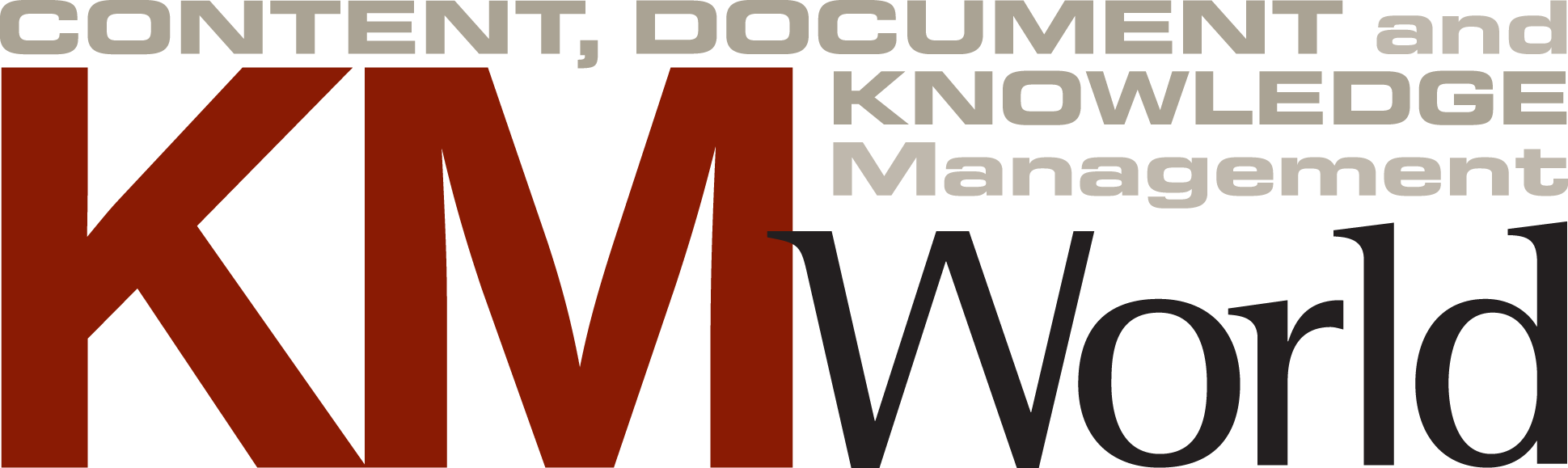 KMWorld Logo - We Support | MER CONFERENCE 2019
