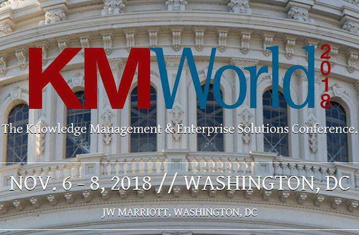 KMWorld Logo - Systemware - Platinum Sponsor at KMWorld 2018