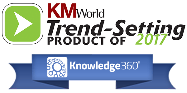 KMWorld Logo - Knowledge360 Named a Trend Setting Product By KMWorld Magazine