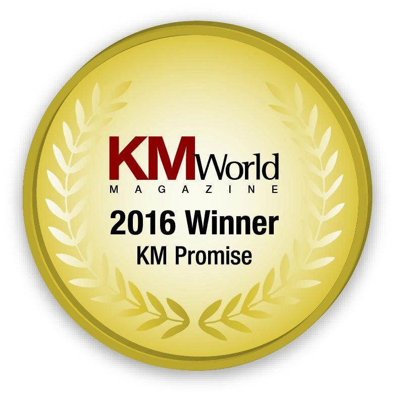 KMWorld Logo - 2016 award winners-KM Promise and KM Reality KM Promise - KMWorld ...