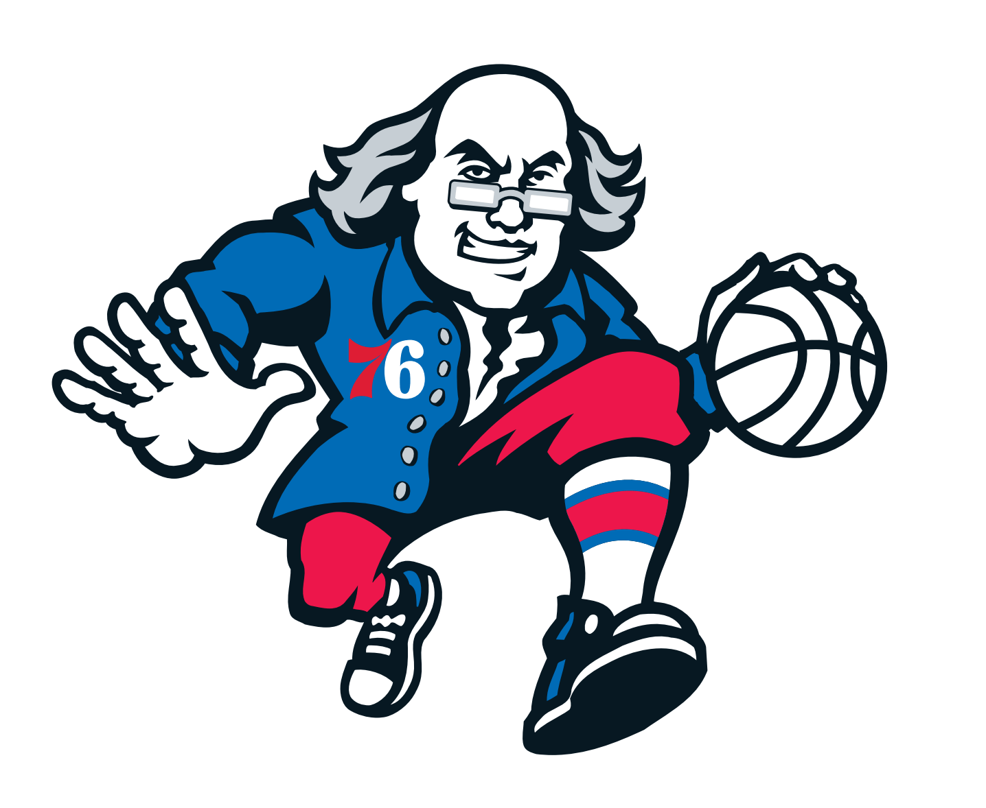 Ben Logo - Actual Ben Franklins Rate the 76ers 'Dribbling Ben' Logo – Rolling Stone