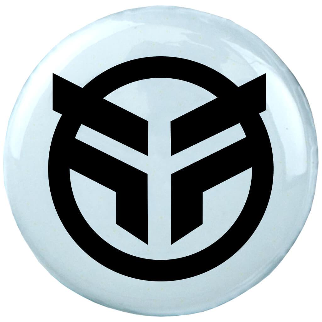 Federal Logo - Federal Logo Pin Badge - White
