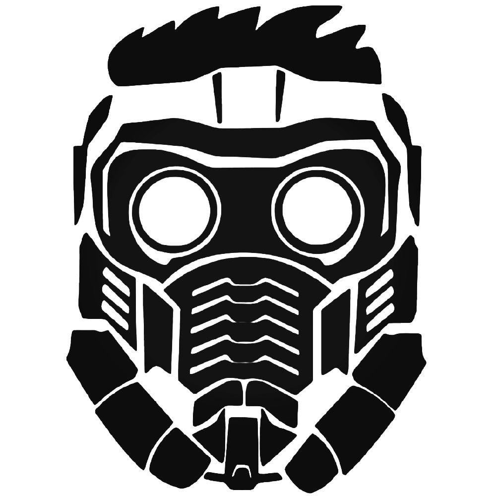 Star-Lord Logo - Star Lord Peter Quill Mask Decal Sticker