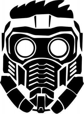 Star-Lord Logo - Vinyl Decal Sticker - Star Lord Peter Quill Mask decal for Windows ...