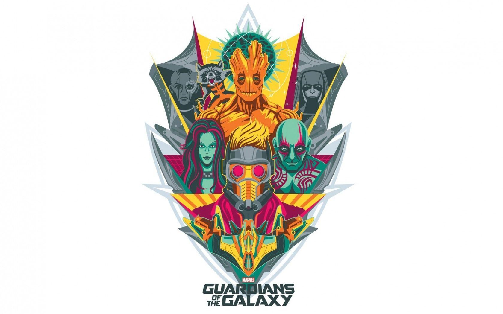 Star-Lord Logo - Wallpaper : illustration, logo, Gamora, Guardians of the Galaxy