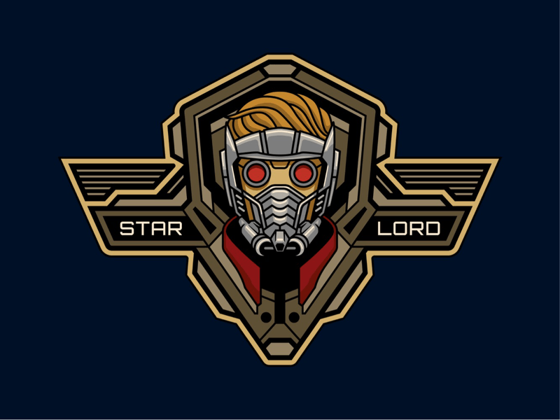 Star-Lord Logo - Star Lord Badge By Adan Lopez On Dribbble