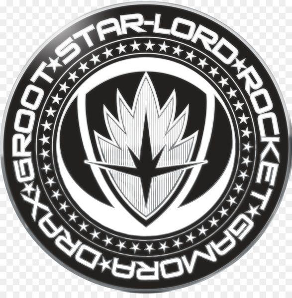 Star-Lord Logo - T-shirt Rocket Raccoon Star-Lord Drax the Destroyer Gamora - silver ...