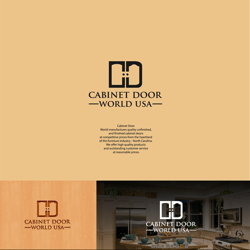 Cabinet Logo - Design a new logo for Cabinet Door World USA | Logo & social media ...