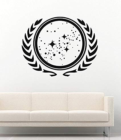 Planets Logo - Amazon.com: Movie Film Wall Decals Star Trek United Federation of ...