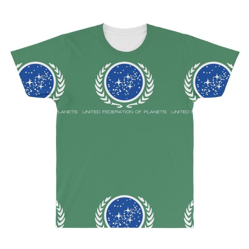 Planets Logo - Star Trek United Federation Of Planets Logo All Over Men's T-shirt. By  Artistshot