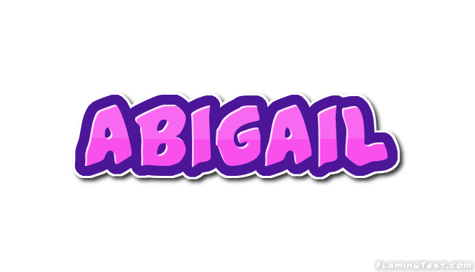 Abigail Logo - Abigail Logo. Free Name Design Tool from Flaming Text