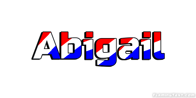 Abigail Logo - United States of America Logo. Free Logo Design Tool from Flaming Text