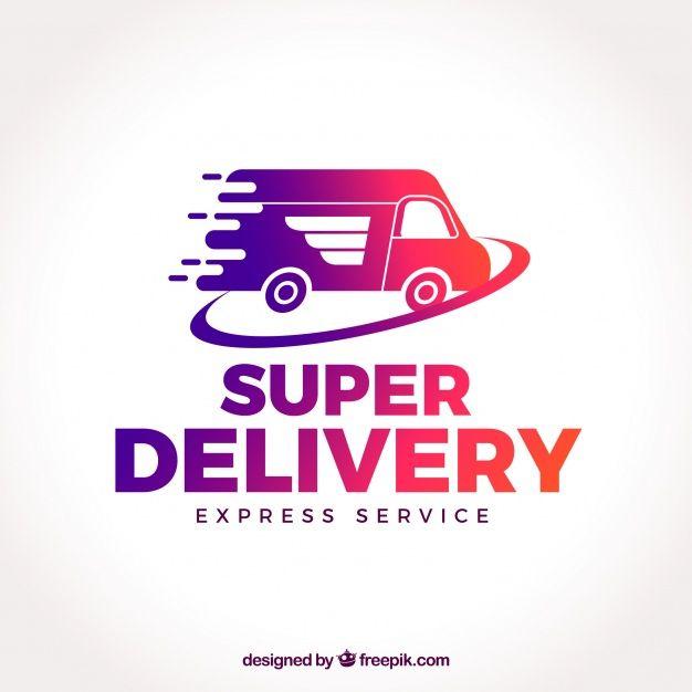 Delivery Logo - Delivery logo template with truck Vector | Free Download