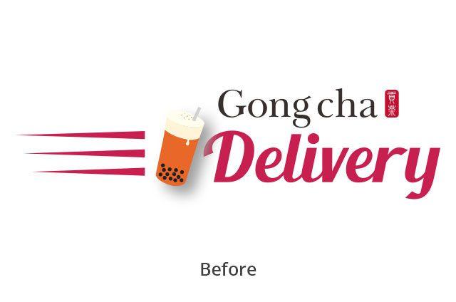 Delivery Logo - Gong Cha Delivery Logo