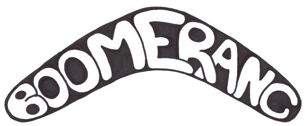 Two Silver Boomerang Logo - How Does a Returning Boomerang Work? - Boomerang Pro World