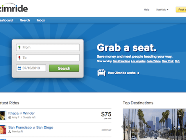 Tickengo Logo - Car sharing service Zimride sold to Enterprise | PhocusWire