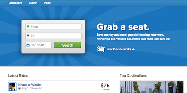 Tickengo Logo - Car sharing service Zimride sold to Enterprise | PhocusWire