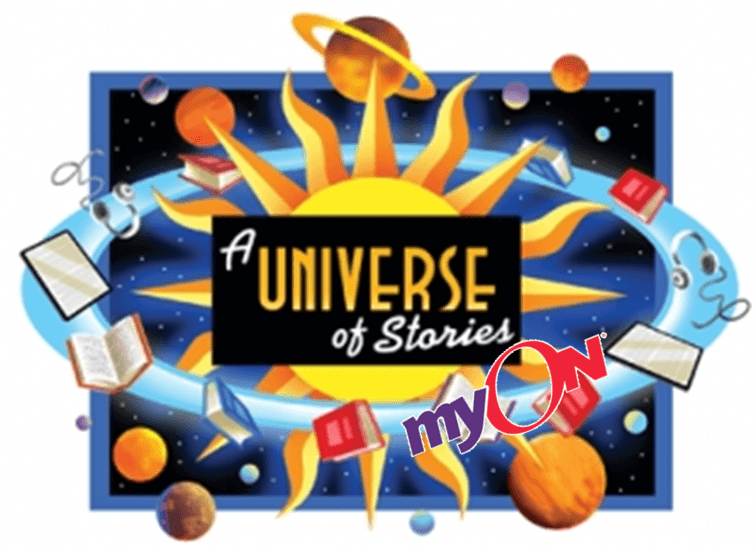 Myon Logo - Universe of Stories with myOn Logo