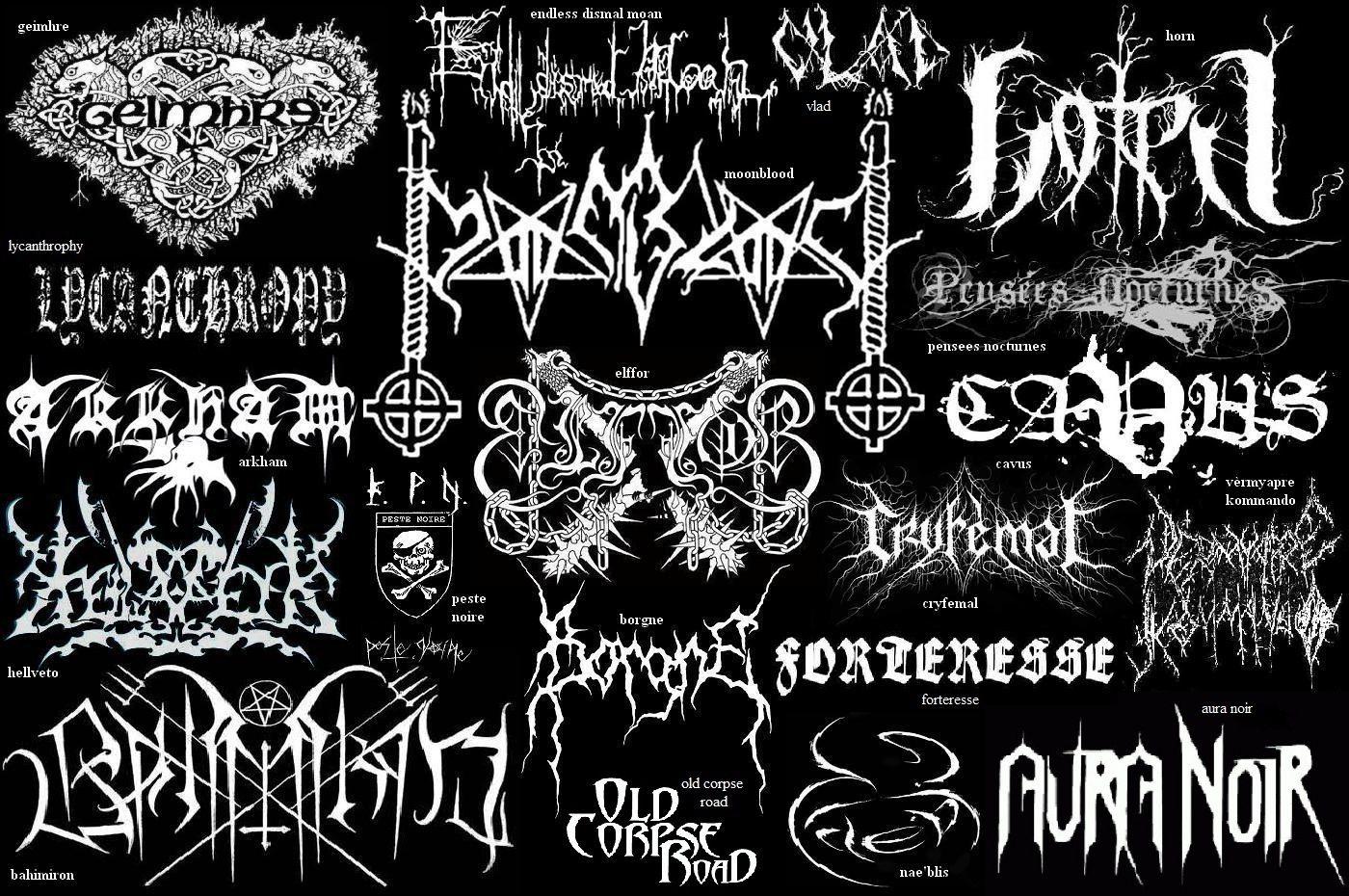 Black AMD White Band Logo - may the devil take us: Black Metal Band Logos [Part II]