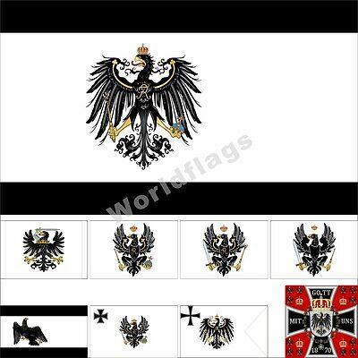 Prussia Logo - Prussia Flag 3X5FT Kingdom of Prussia Army Royal King Crown Prince Banner Ducal