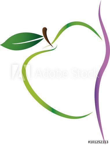 Dietary Logo - Apple company logo health and dietary green and purple - Buy this ...