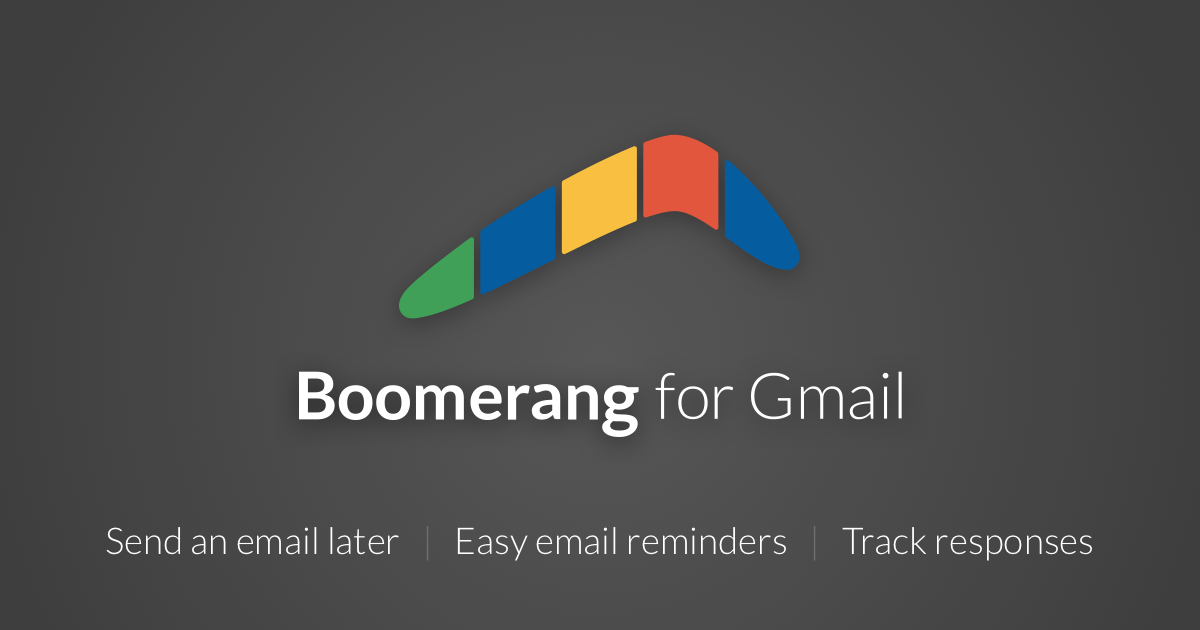Boomerang V Logo - Read Receipts for Gmail | Boomerang for Gmail