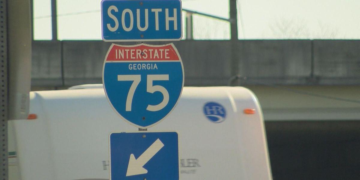 I75 Logo - Vehicle Fire Blocks I 75